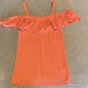 Salmon Express off the shoulder a shirt